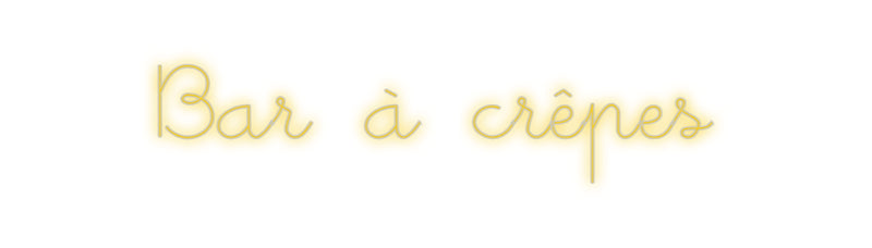Neon personalizzato: barretta di crêpe