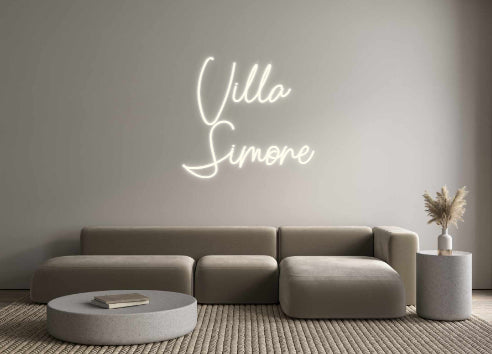 Neon personalizzato: Villa
Simone