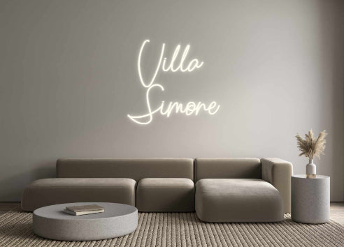 Néon personalizado: Villa
Simone