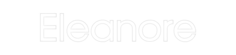 Néon personalizado: Eleanore