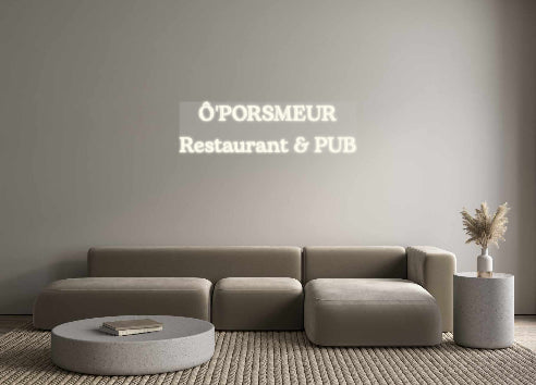 Neon personalizado: Ô'PORSMEUR...