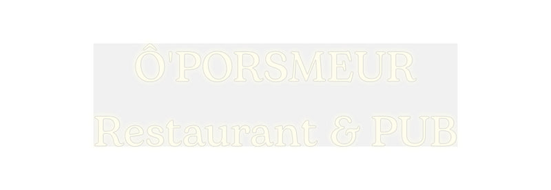 Neon personalizado: Ô'PORSMEUR...