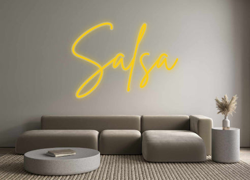 Neon personalizzato: salsa