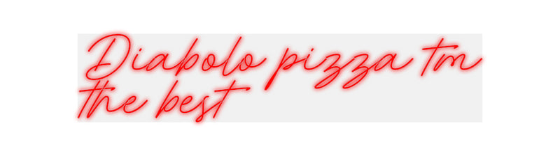 Neon Personalizado: pizza Diabolo...