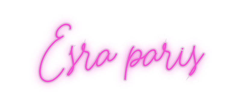 Neon personalizado: Esra paris