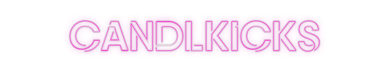 Néon personalizado: CANDLKICKS