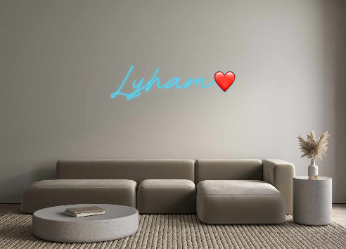 Versión francesa de neón personalizada Lyham❤️