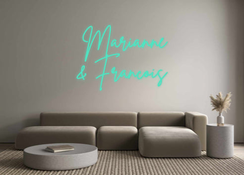 Versión francesa de neón personalizada Marianne
&F...