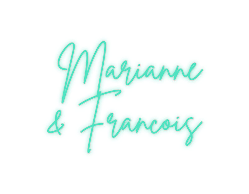 Versione francese neon personalizzata Marianne
& F...