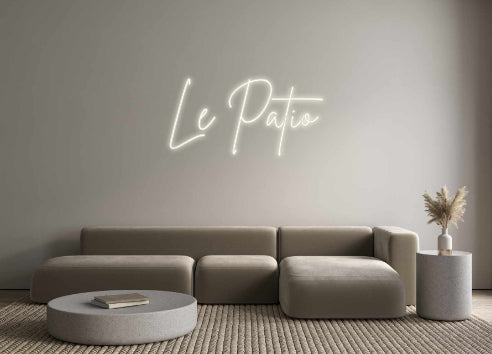 Versión francesa de neón personalizada Le Patio