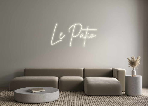 Versione francese al neon personalizzata Le Patio