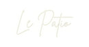 Custom Neon French Version Le Patio