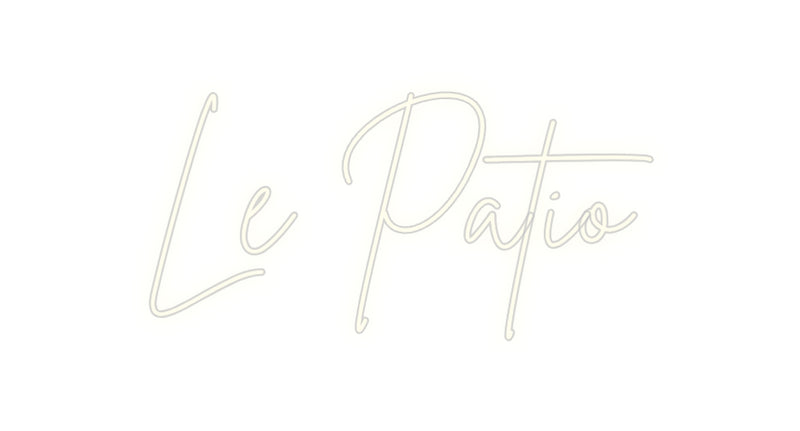 Versión francesa de neón personalizada Le Patio