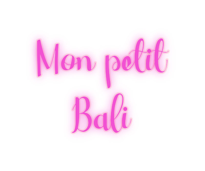 Versione francese neon personalizzata Mon petit
  ...