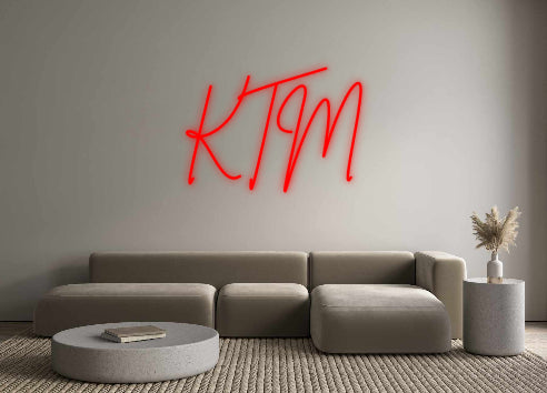 Versión francesa de neón personalizada KTM