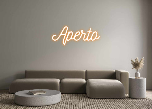 Custom Neon Italian Version Aperto