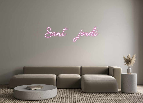 Custom Neon Spanish Version Sant     jordi