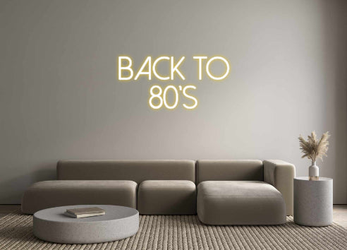 Custom Neon Spanish Version Back to 
80's