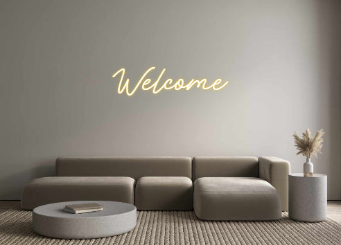Custom Neon Italian Version Welcome
