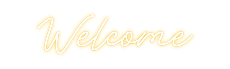 Custom Neon Italian Version Welcome