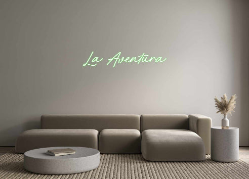 Custom Neon Spanish Version La Aventura