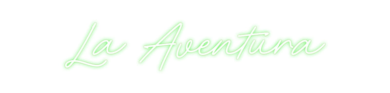 Custom Neon Spanish Version La Aventura