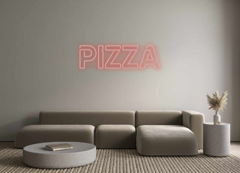 Custom Neon French Version PIZZA