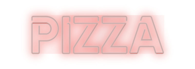 Custom Neon French Version PIZZA