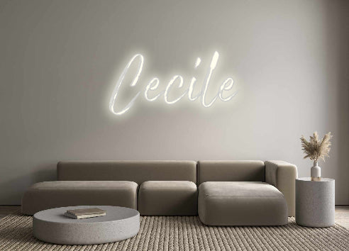 Custom Neon French Version Cecile