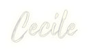 Custom Neon French Version Cecile