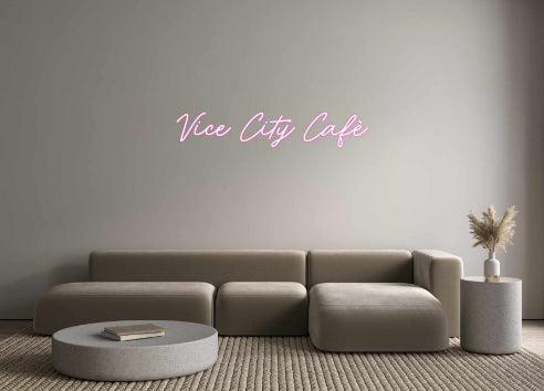 Custom Neon Italian Version Vice City Cafè