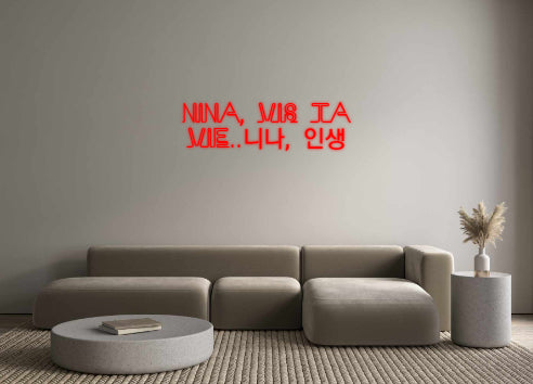 Custom Neon French Version Nina, vis ta
...