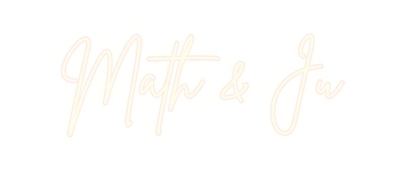 Custom Neon French Version Math & Ju