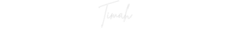 Custom Neon French Version Timah
