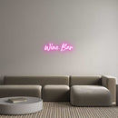 Custom Neon Italian Version Wine Bar