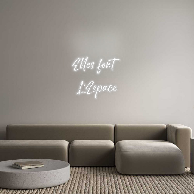 Custom Neon French Version Elles font
L...