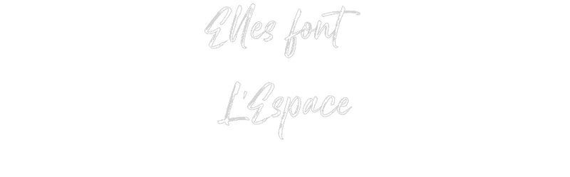 Custom Neon French Version Elles font
L...