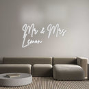 Custom Neon French Version Mr & Mrs
Lem...