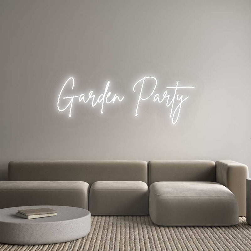 Custom Neon French Version Garden Party