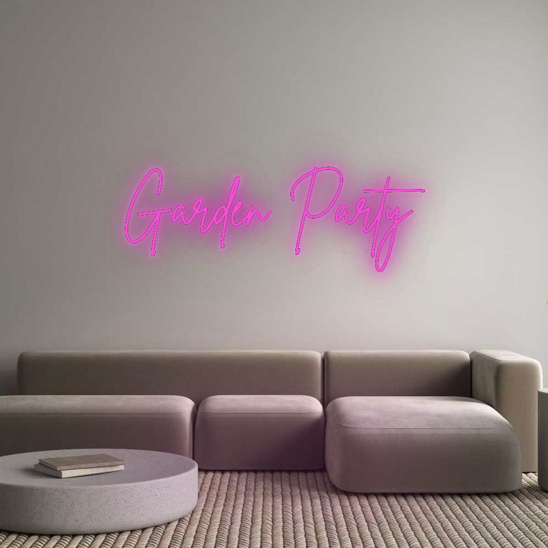 Custom Neon French Version Garden Party