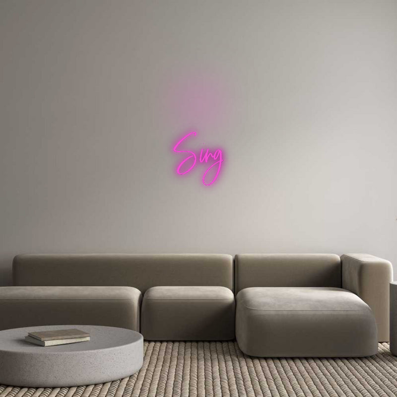 Custom Neon French Version Sing