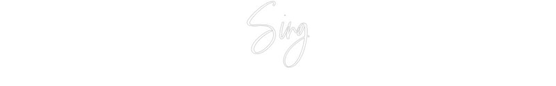 Custom Neon French Version Sing