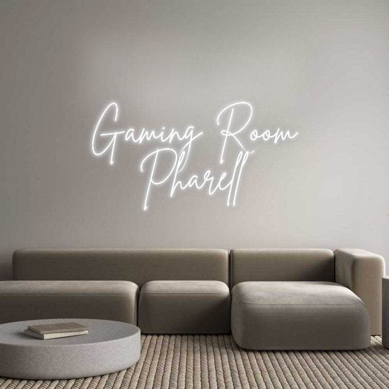 Custom Neon French Version Gaming Room
...