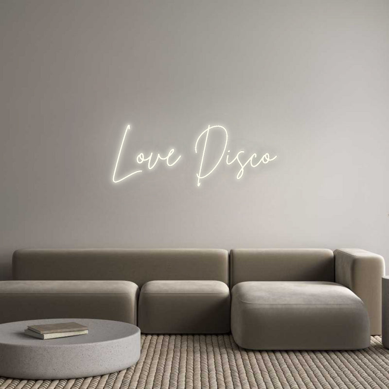 Custom Neon French Version Love Disco