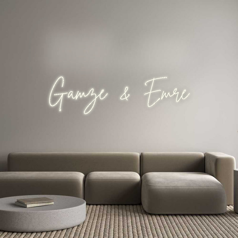 Custom Neon French Version Gamze & Emre