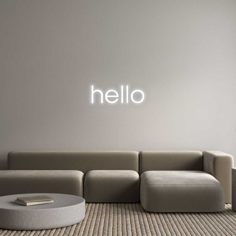 Custom Neon French Version hello
