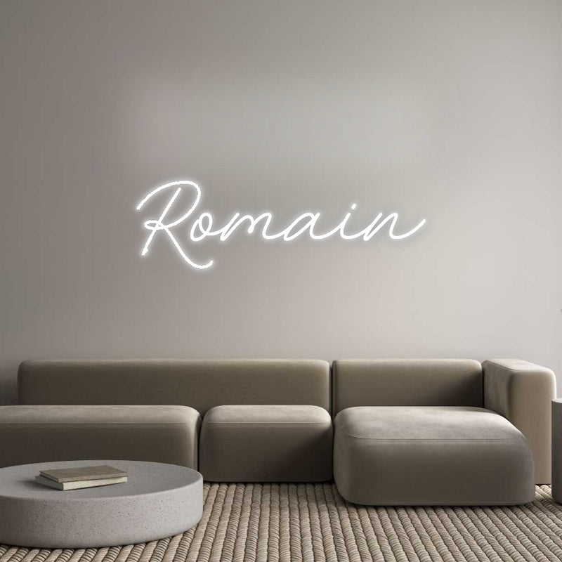 Custom Neon French Version Romain