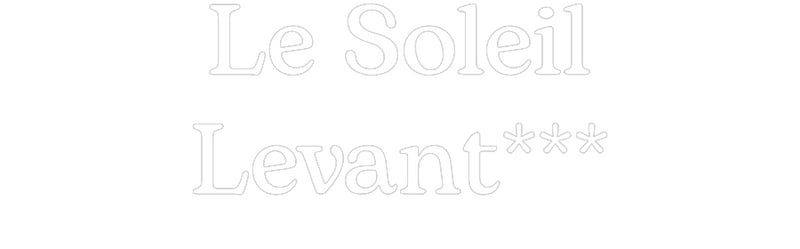 Custom Neon French Version Le Soleil
The...