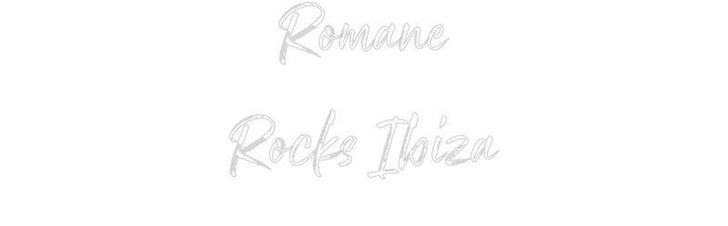 Custom Neon French Version Romane
Rocks...