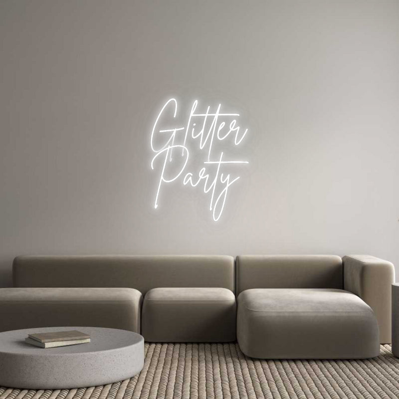Custom Neon French Version Glitter
Party